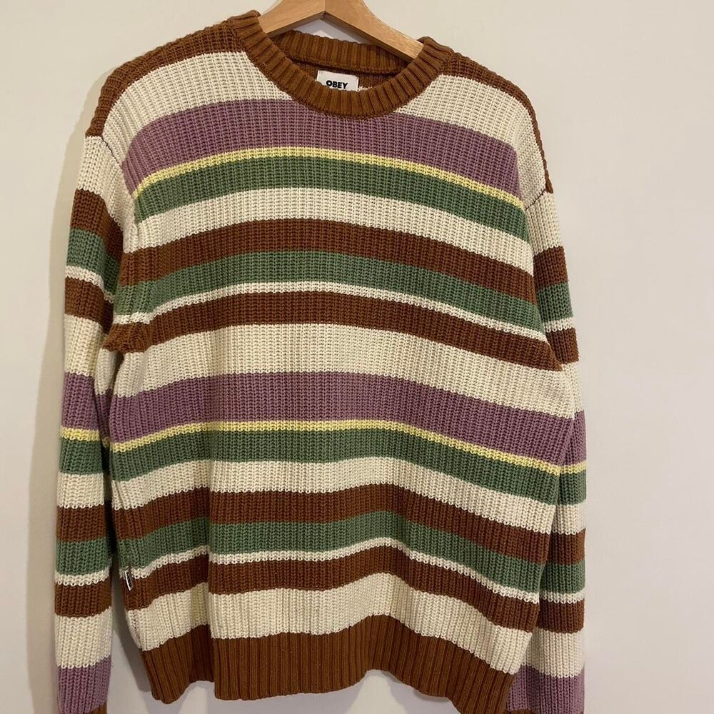 Obey Men's Multi-colored Jumper